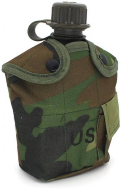 FAS 1L Outdoor Army Military Water Bottle - dark camouflage 1000 ml Bottle