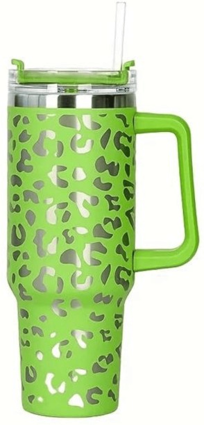 SpSp Tumbler Double Wall Vacuum Flask with Straw Travel Mug Hot/Cold-Green 1200 ml Bottle