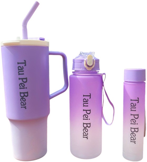 SpSp Tumbler Water Bottle for Gym/Car/Travel and Much More - 3 Piece 1200 ml Bottle