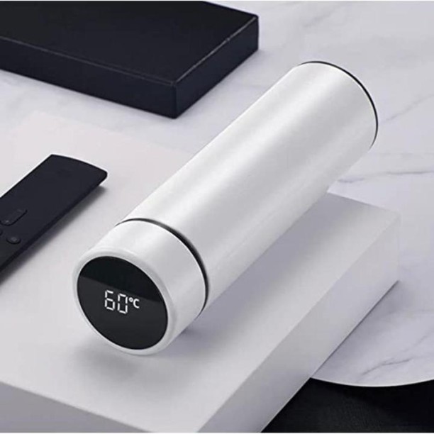 top sale trader White Insulated Temperature Display Bottle 500 ml Flask