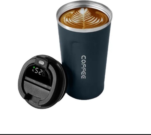 UNIQUE coffee mug Temperature Display Vacuum Thermal 510 ml Bottle With Drinking Glass