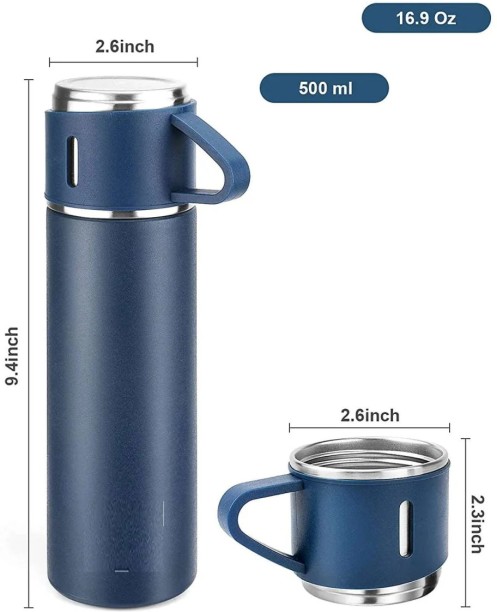 top sale trader Vacuum Flask Hot/Cold Water Stainless Steel Double Wall Thermos Flask - 3 product 500 ml Flask