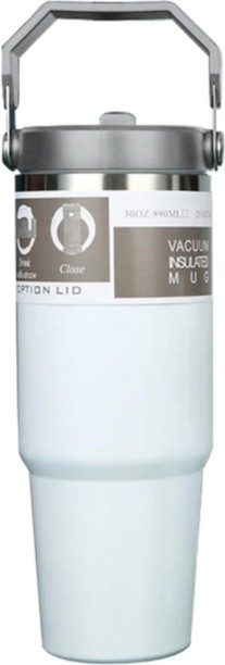 SpSp Stainless Steel Tumbler with Straw, Vacuum Insulated Water Bottle 890 ml Bottle