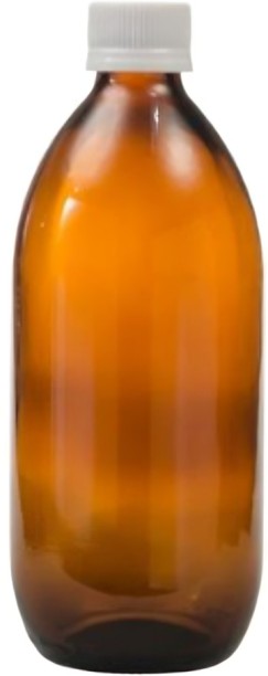 Better Buys Amber Glass Bottle 28mm Neck with Tamper Proof Cap 500 ml Bottle