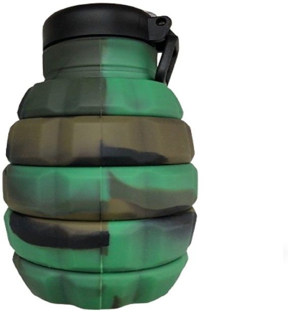 ELCTRO WORLD Green Collapsable Grenade Water Bottle 500 ml Bottle