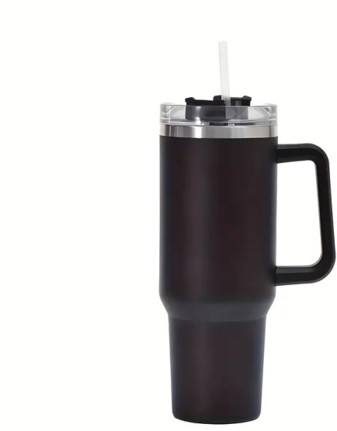 Cashway 1x 120ml | 40 OZ Straw Tumbler, Reusable Vacuum Tumbler With Straw 120 ml Flask
