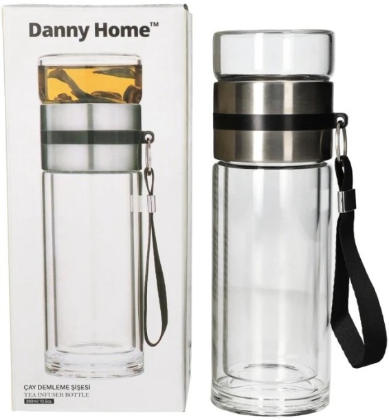 DANNY HOME Glass Tea Infuser Bottle 300 ml Bottle