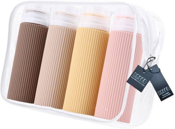 Amigo Travel Bottles Portable for Toiletries Leak Proof Refillable 100 ml Bottle