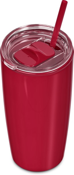 Altitude Daytona Plastic 2-in-1 Double-Wall Tumbler & Straw - 600 ml Sipper