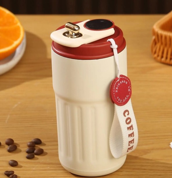 Generic Temperature Display Stainless Steel Thermos Cup 450 ml Flask