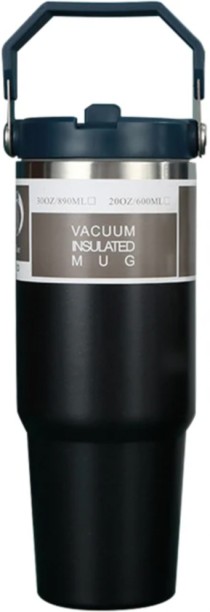 SpSp Stainless Steel Tumbler with Straw, Vacuum Insulated Water Bottle 890 ml Flask