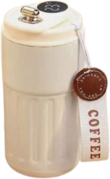 Confident me 450ml Intelligent Temperature Display Travel Mug – Vacuum Insulated, Leakproof, BPA-Free Coffee Tumbler | 12-Hour Hot/Cold Thermal Cup for Office, Gym, Car, Outdoor | Reusable Couple Gift for Christmas, Valentine's Day, Camping & Back to School 450 ml Flask