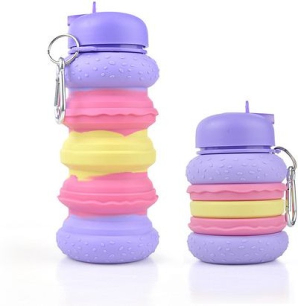 top sale trader 600ml Burger Design BPA Free Portable Straw Water Bottle Collapsable Bottle 600 ml Bottle
