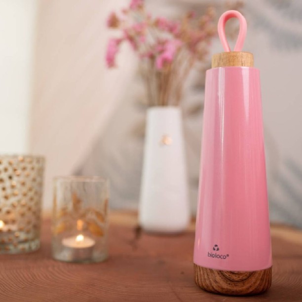 ChicMic Bioloco 500ml Stainless Steel Loop Flask - Pink 500 ml Flask