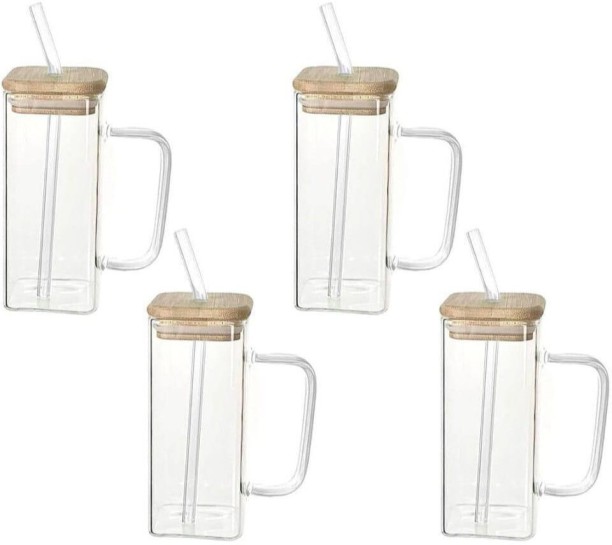 Tumbler Drinking jar with a straw makes 400 ml Bottle With Drinking Glass