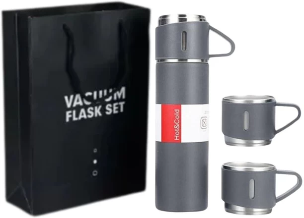 Generic SD930-6 4pcs High Quality Vacuum Flask Set - Grey 500 ml Flask
