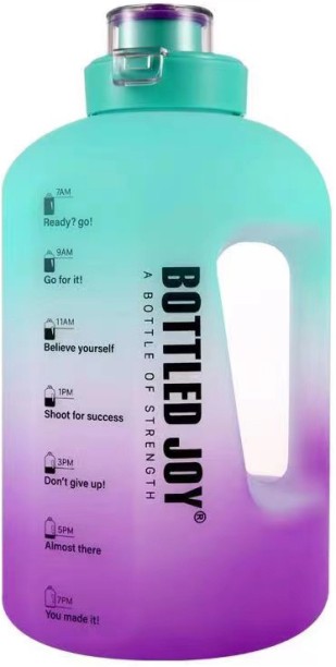 Joy bottle Bottled Joy 2.2 L Water Bottle Green/Purple 2200 ml Bottle