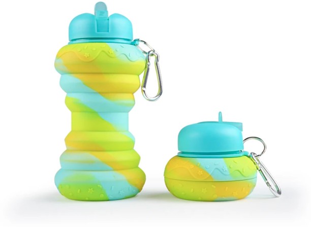 Saviola Collapsible Silicone Water Bottle – Compact, Reusable, and Perfect for On-the-Go Hydration 500 ml Bottle
