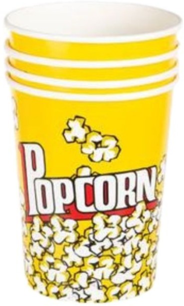 MEDIUM YELLOW POPCORN Polypropylene, Paper Grocery Container  - 945 ml