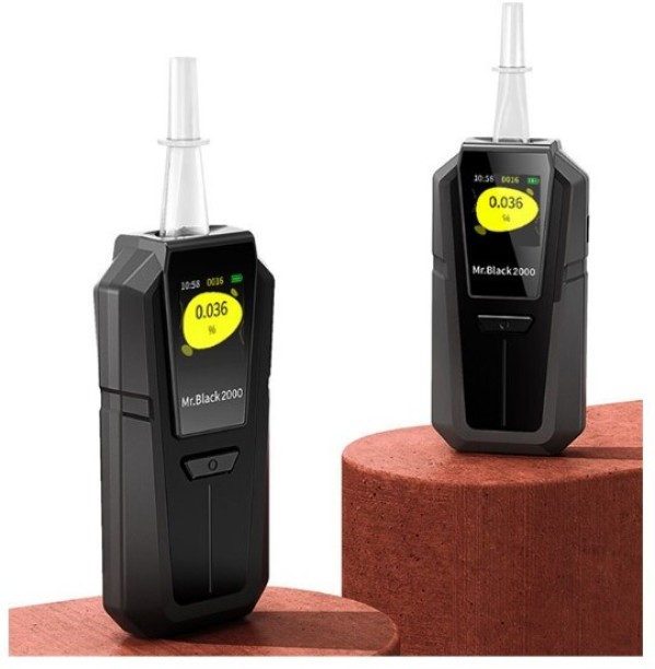 Autostyle Mr Black 2000 Semiconductor Breathalyzer Lightweight With TFT Color Display Bp Monitor