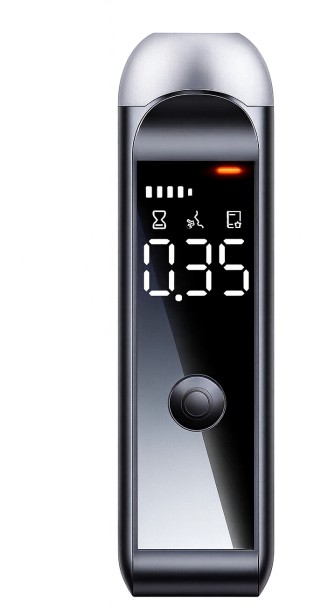 Autostyle Portable Alcohol Tester High-Accuracy LCD Non-Contact Breathalyzer (grey) Bp Monitor