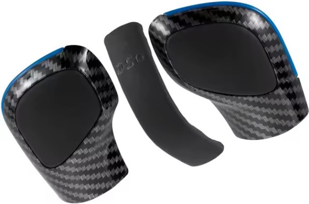 DSG Black Carbon & Blue Dsg Gear Shift Knob Cover Lever Headball Cover For Vw Accessory Kit Brake Pads Carbon Fibre