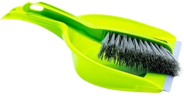 Kersol Dust Pan Dry Plastic Handle Plastic Brush