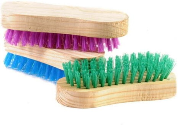 DryPower DP-1004 Wet and Dry Wooden Handle Plastic Brush