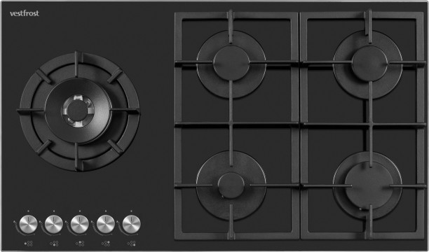 Vestfrost 5 burner gas on glass hob Glass Automatic Hob