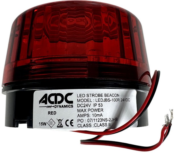 ACDC LEDJBS-100R 24VDC Back Up Lamp Industrial Incandescent for 1 (24 V, 25 W)