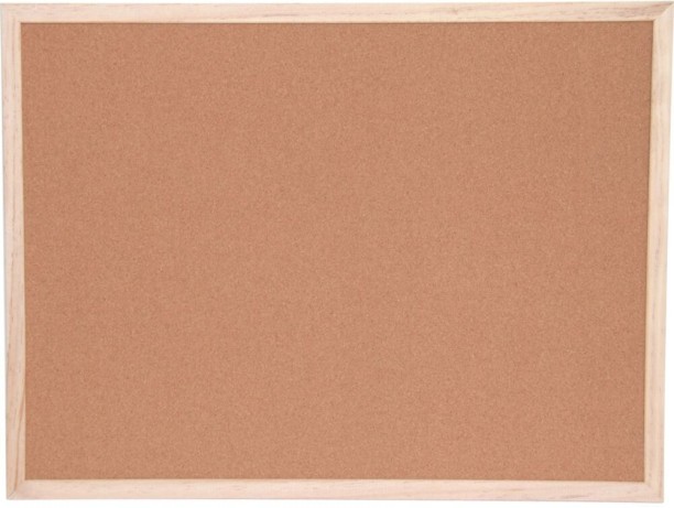 Offis Cork Notice Board 450X600Mm Wood Trim NA Bulletin Board