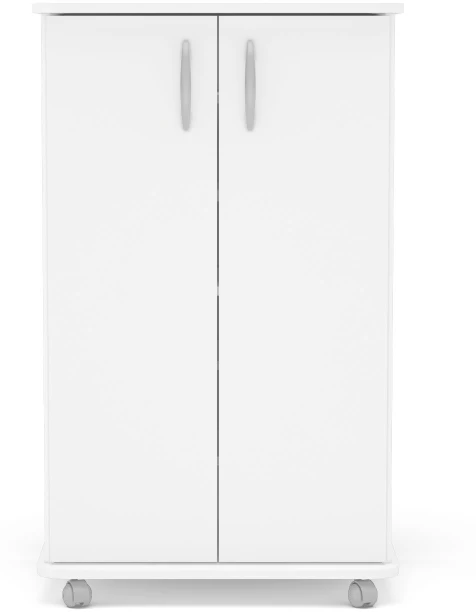 Click Furniture Lola White Cabinet Engineered Wood Free Standing Cabinet