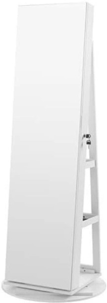 Songmics Full-Length Mirror Jewellery Organiser Cabinet Engineered Wood Free Standing Cabinet