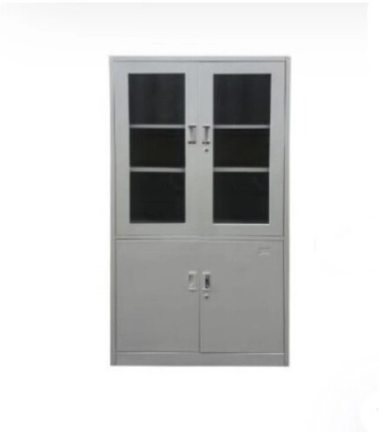 Durable Three-Drawer Office Filing Cabinet Metal File Cupboard with Lock Metal Free Standing Cabinet