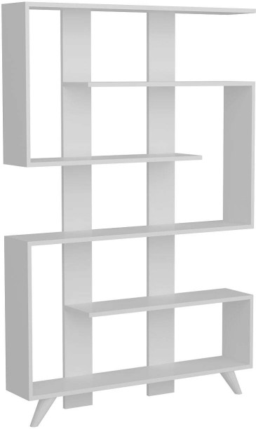 Armoire Rain 6-Tier Bookcase Engineered Wood Free Standing Cabinet