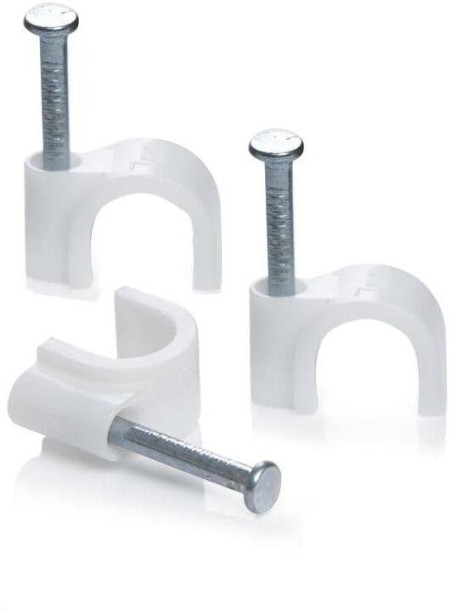 UNITED ELECTRICAL Cable Clips Unit 10mm Round ( Pack of 100 ) Polypropylene Cable Wraptor Cable Tie