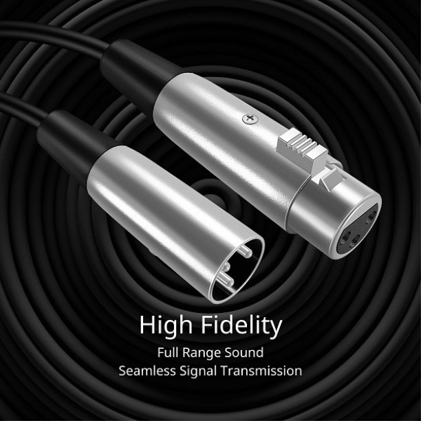 SUPER ELECTRONIC 3 Pin Male To Multi-pin 10 m Audio Cable 3Pin XLR Male To Female 10m