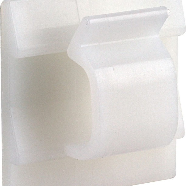 RUWAG Mount Pad Cable Clamp White 12mm x 26mm Plastic Standard Cable Tie