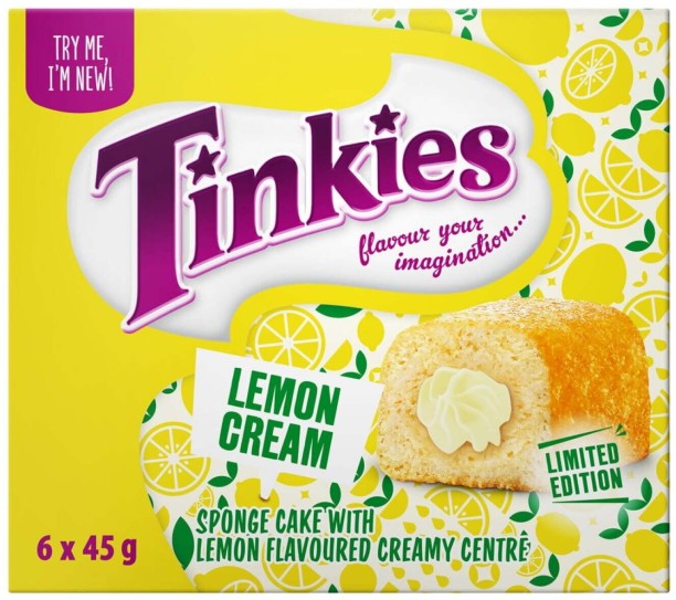 Tinkies Creamy Centre Sponge Lemon Cake