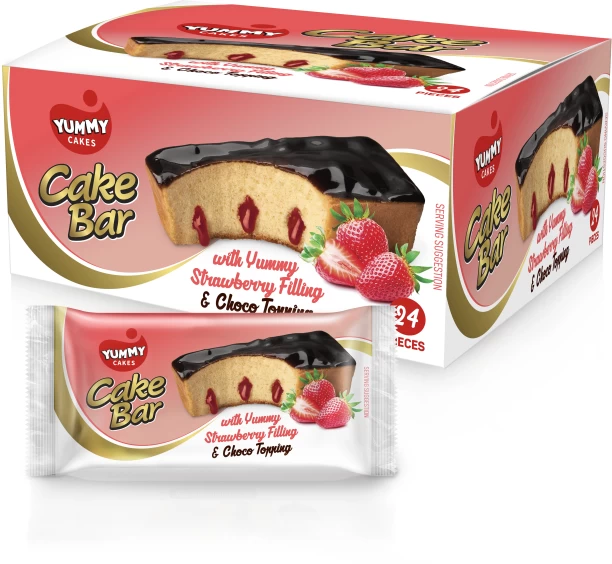 Yummy Cakes Cake Bar Strawberry Choco Strawberry Cake