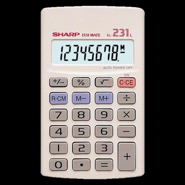 sharp Calculator 8 Digit EL-231L Financial  Calculator