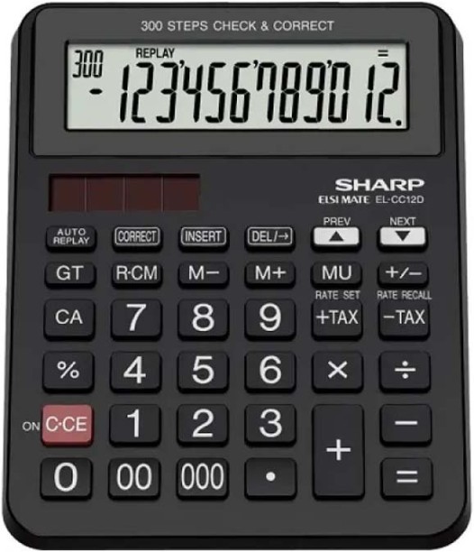 Sharp EL-CC12D Check Correct Tax Desk Calculator Basic  Calculator