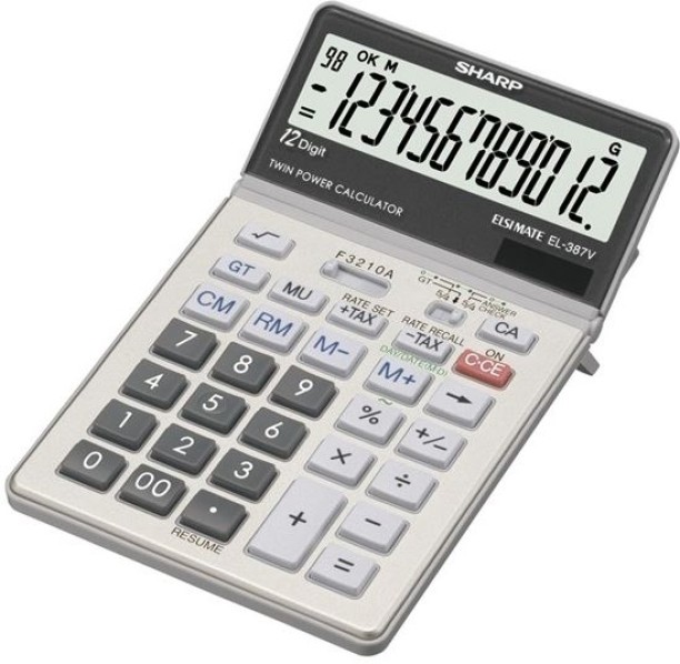 SHARP EL387V Basic  Calculator