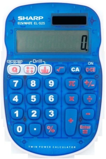 Sharp EL-S25 Mental Maths Calculator Basic  Calculator