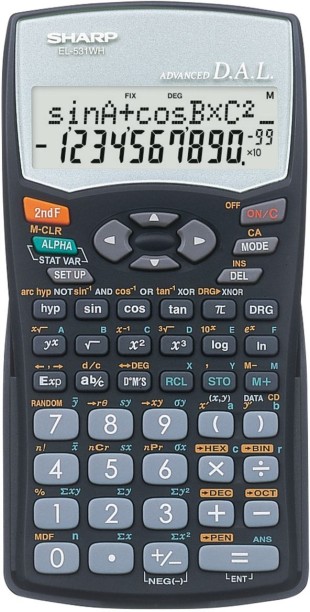 Sharp EL531WHB-BK Basic  Calculator