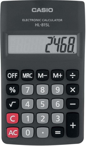 Casio HL-815L-BK Basic  Calculator