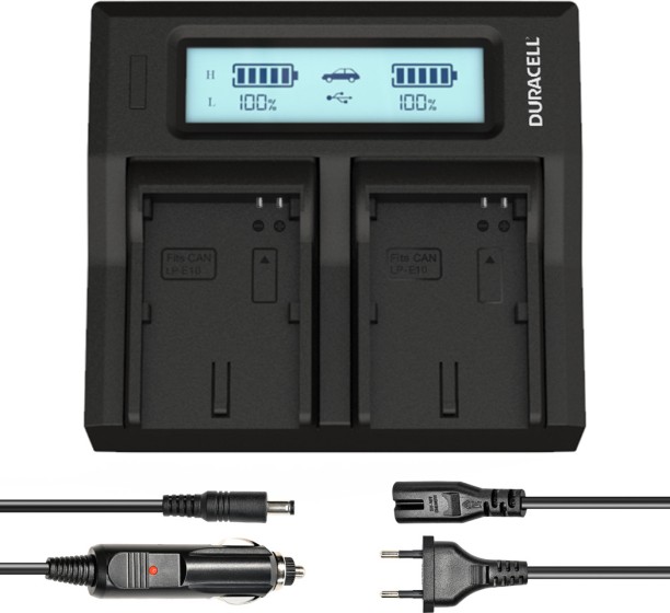 Duracell Dual Charger for LP-E10 Batteries | DRC6105-EU  Camera Battery Charger