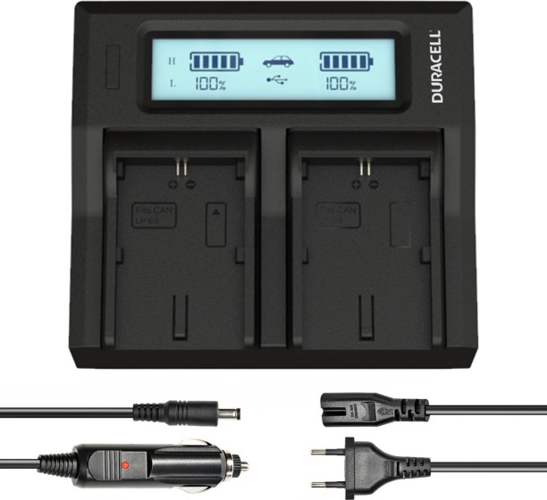Duracell Dual Charger for LP-E6 Batteries | DRC6103-EU  Camera Battery Charger