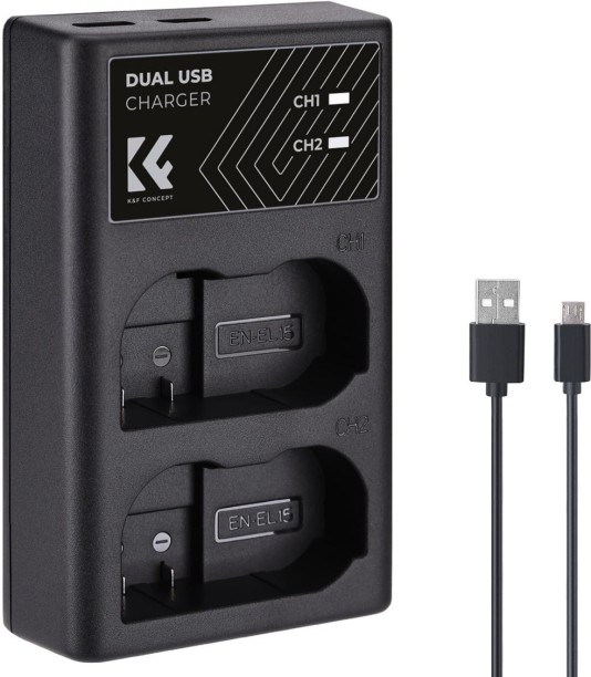 K&F Concept EN-EL15  Camera Battery Charger