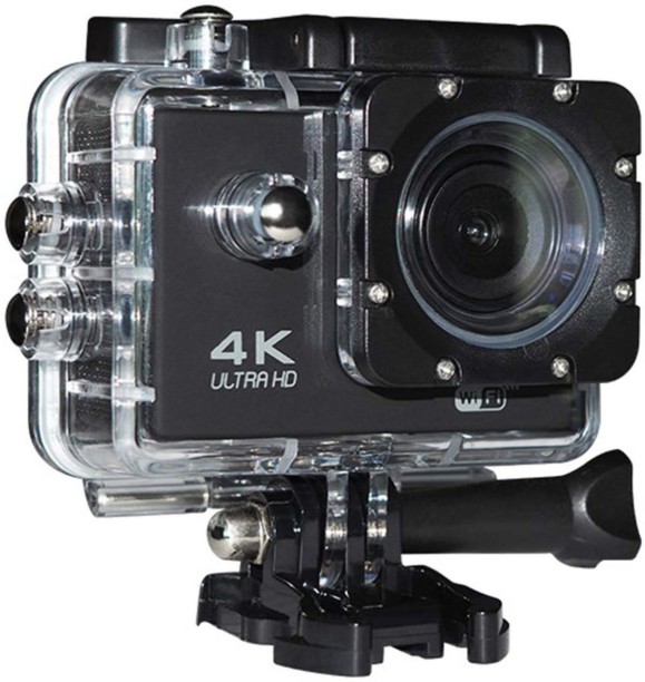 SUPER ELECTRONICS 4K Ultra HD Multipurpose Underwater Sports Camera Mini DVR 1080P 4K WiFi Action Sport Camera 30m Waterproof Standard  Lens